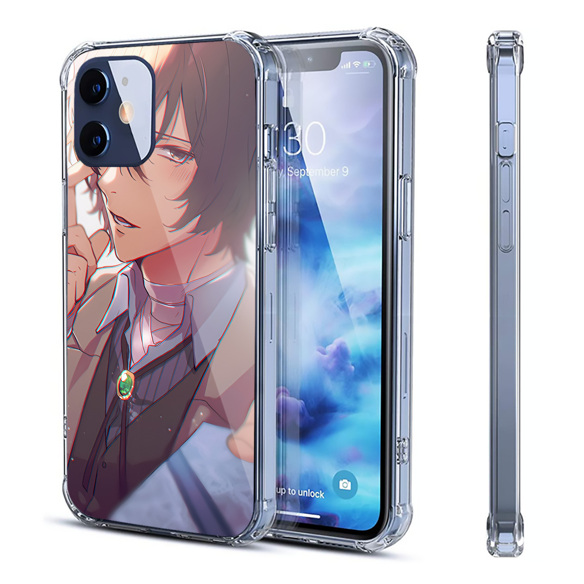 （画像用） 文豪ストレイドッグス Bungo Stray Dogs 【iPhone 12シリーズ対応】透明スマホケース（クリアソフトケース）
